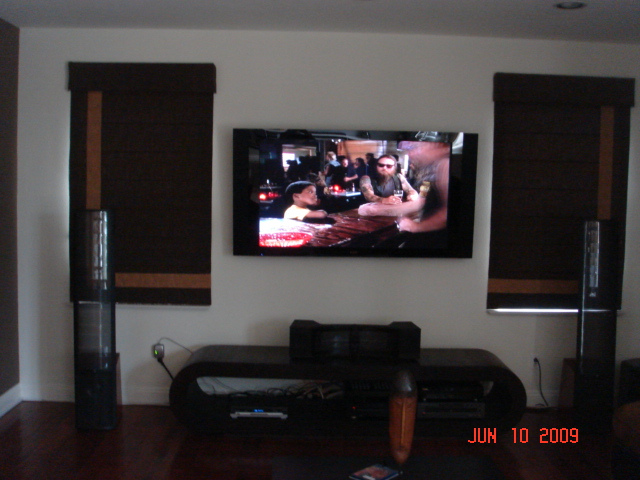 Mount Flat Panel in Living Room, Install Flat Panel 